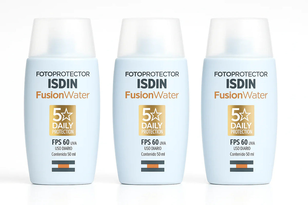 Kit com 3 Unidades Isdin Fusion Water 5 Stars 50ml