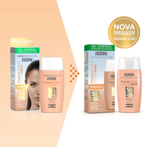 Protetor Solar Facial ISDIN Fusion Water 5 Stars Color FPS50