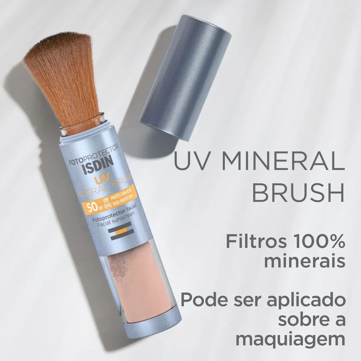 Protetor Solar em Pó Isdin UV Mineral Brush FPS50 2g